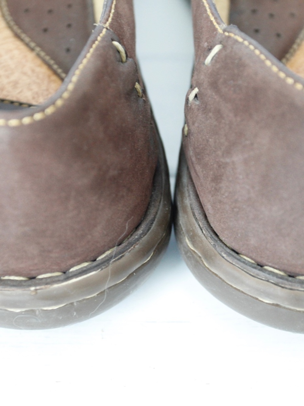Born Brown Suede Loafer Cork Insole - Picture 8 of 14
